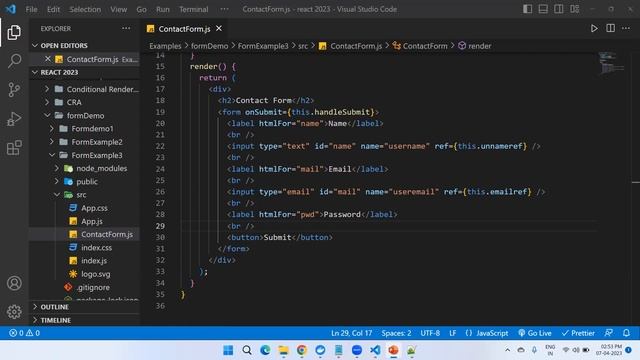 UnControlled Components | Creating Ref | Accessing Ref | Examples смотреть онлайн