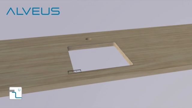 Установка кухонной мойки Alveus под столешницу (www.santehimport.com)