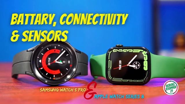 Apple watch series 8 vs Samsung watch 5 pro : Specs Comparison! Which is the Best @Apple @Samsung смотреть онлайн