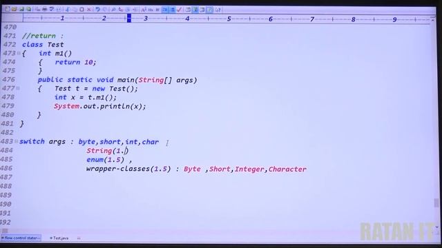 Core java Tutorial ||Flow Control Statements || video-8 || Transfer Statement || Ratan Sir смотреть онлайн