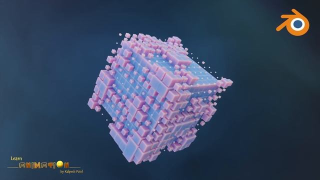 Cube Geometry node Animation in blender смотреть онлайн