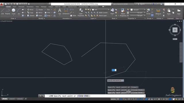AutoCad 2016 Tutorial for beginners in Hindi | How to Draw line | смотреть онлайн
