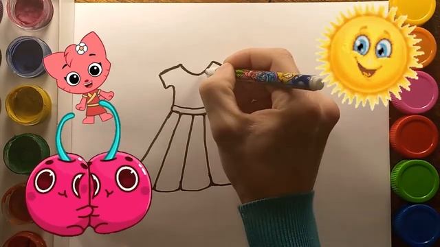 Drawing a picture dress | कमीज का चित्र बनाओ | нарисуй картинку рубашки | ارسم صورة قميص смотреть онлайн