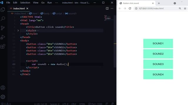 Add Button Click Sound Effects To Your Site With Javascript смотреть онлайн
