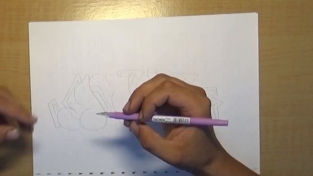 Делаем свой граффити шрифт - Урок 5 Дополнительные эффекты для флопа, придаем динамику рисунку. смотреть онлайн