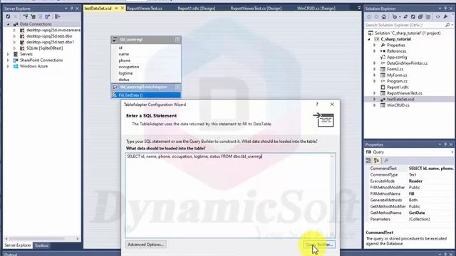 How to display RDLC report into ReportViewer control using C# code SQL server tutorial-4 смотреть онлайн