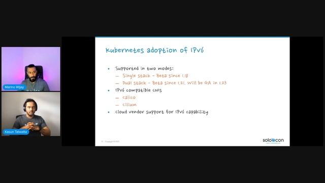 SoloCon 2022 [Lightning Talk]: IPv6 and Service Mesh смотреть онлайн