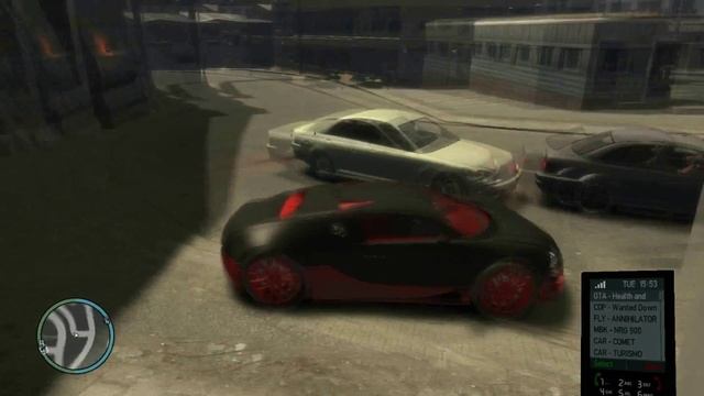 bugatti veyron crash test GTA IV смотреть онлайн