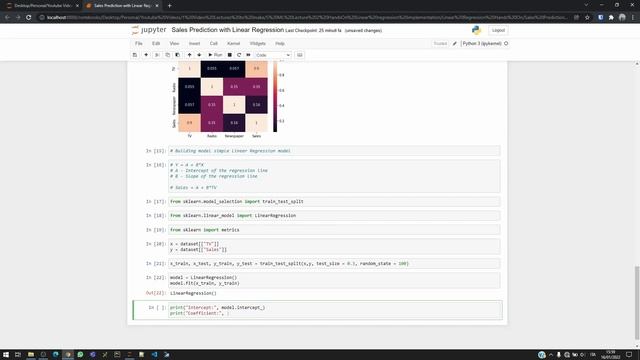 Implement Linear Regression in Python смотреть онлайн