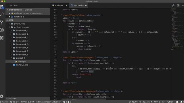 Python Is Easy: Project #1: A simple game - Connect4 смотреть онлайн