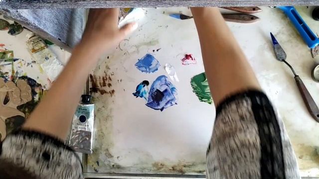 Процесс печати линогравюры «Медуница» смотреть онлайн