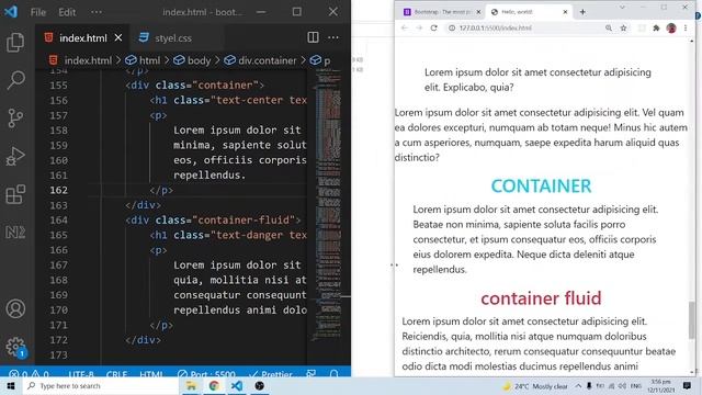 Bootstrap 5 Crash Course Tutorial #6 - Containers смотреть онлайн