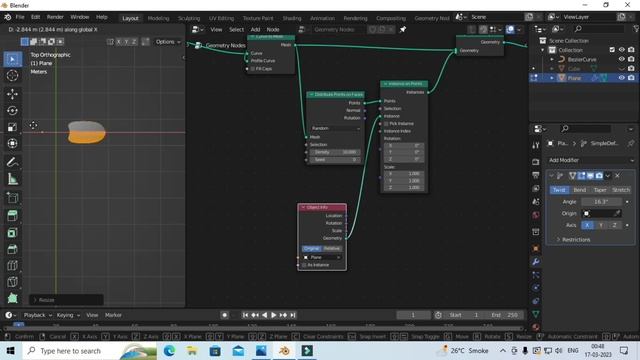 amazing geometry nodes vines using curve in blender-blender tutorial in hindi смотреть онлайн