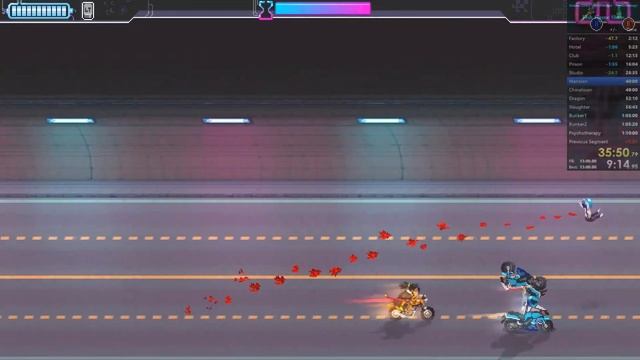 Katana ZERO Psychotherapy No Damage Speed run (World Record) - 1:07:55 смотреть онлайн