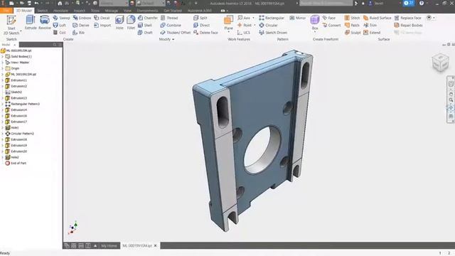 Autodesk Inventor LT Herramienta de edición Directa смотреть онлайн