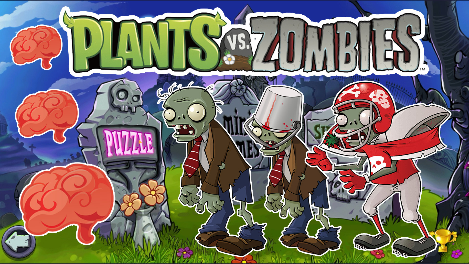 Растения против Зомби Пазлы! Прохождение игры| Plants vs Zombies Puzzle смотреть онлайн