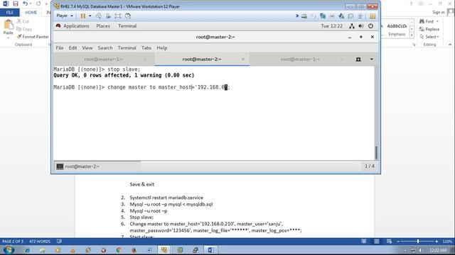 MySQL Database replication master to master in RHEL 7 4 смотреть онлайн