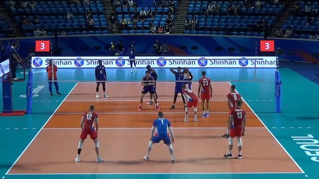 Miguel Ángel López Bombing For Team Cuba Volleyball