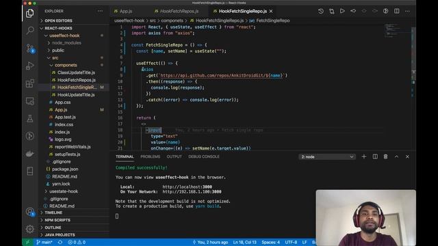 How to use useEffect hook for data fetching - part 2 | React Hooks Tutorial 7 смотреть онлайн