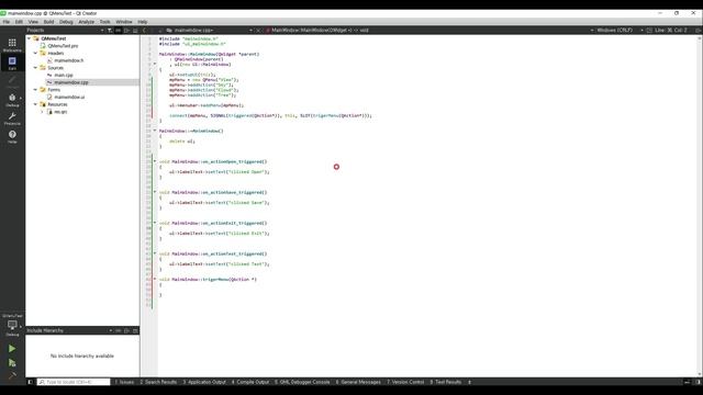 QT : Widget Design 2 : QMenu смотреть онлайн