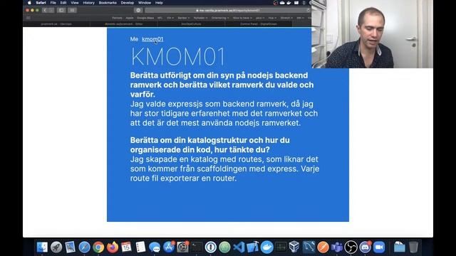 jsramverk km om03 genomgång/föreläsning med Emil смотреть онлайн