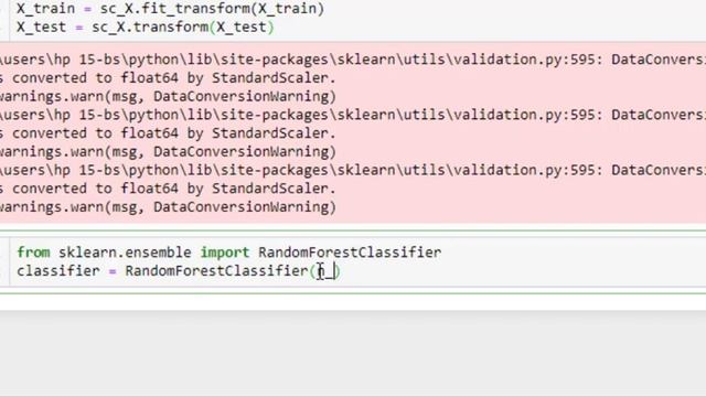 088 Random Forest classifier in Python смотреть онлайн
