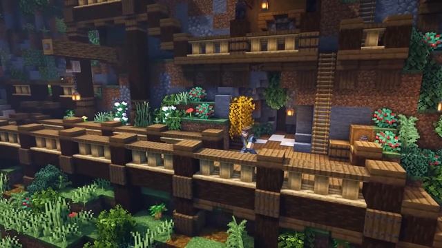 Minecraft Mountain Base with EVERYTHING you NEED to Survive!!! смотреть онлайн