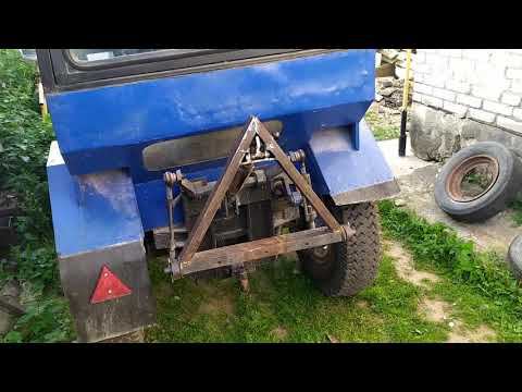 Автосцепка на заднюю навеску мини трактора. смотреть онлайн