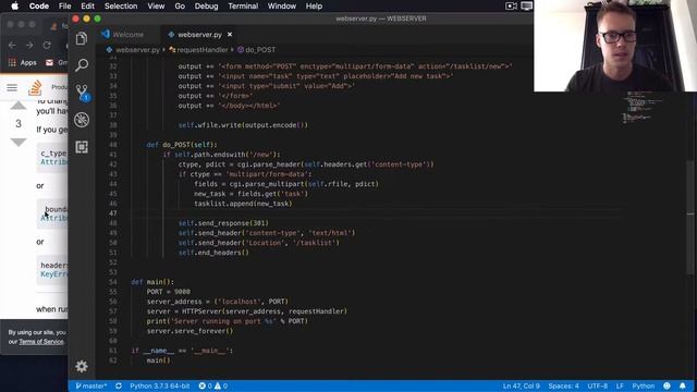 Creating A Web Server To Handle GET / POST Requests With Python смотреть онлайн