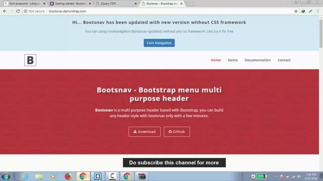 How To Create MegaMenu and Dropdown using HTML 5 & Bootsnav смотреть онлайн