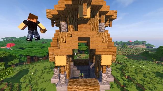 Средневековая башня в Майнкрафт - Как построить? Minecraft смотреть онлайн