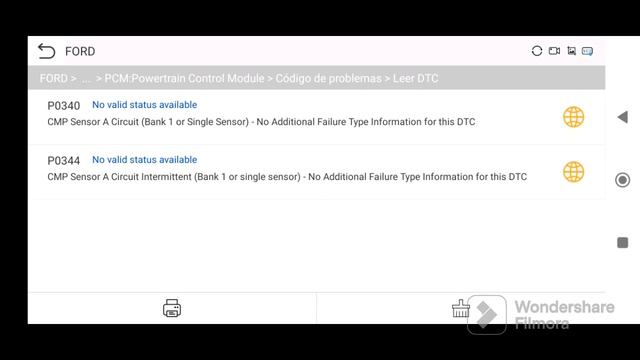 Ford fiesta código P0340 y P0344 смотреть онлайн