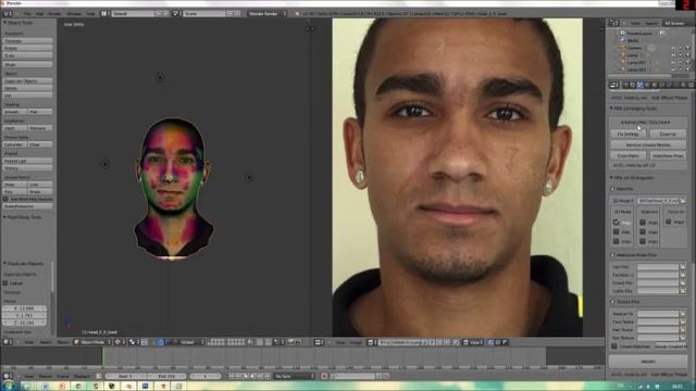 FIFA 14 - How to make faces in Blender смотреть онлайн