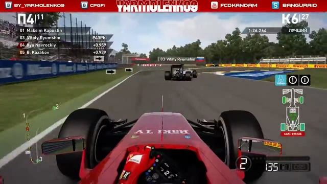 Formula 1 Open Сhampionship™. Гран-При Италии. Гонка. Болид Феррари смотреть онлайн