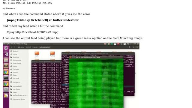 Restreaming raw data to ffserver gives rc buffer overflow error смотреть онлайн