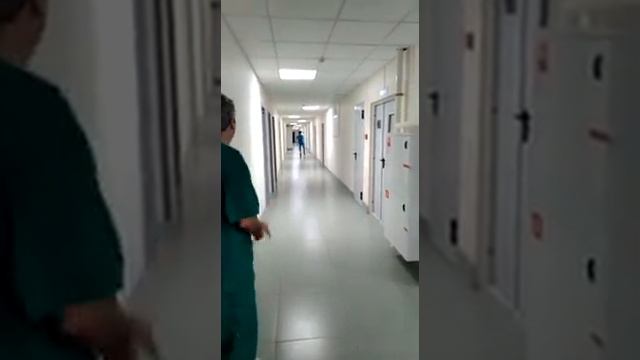 Первая пробежка на протезе голени.