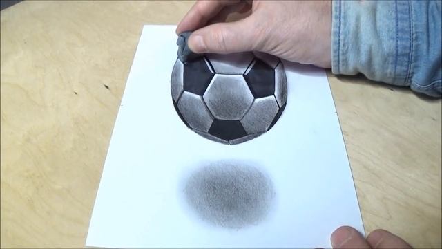How to Draw Soccer Football - Drawing 3d Floating Soccer Ball - Vamos смотреть онлайн