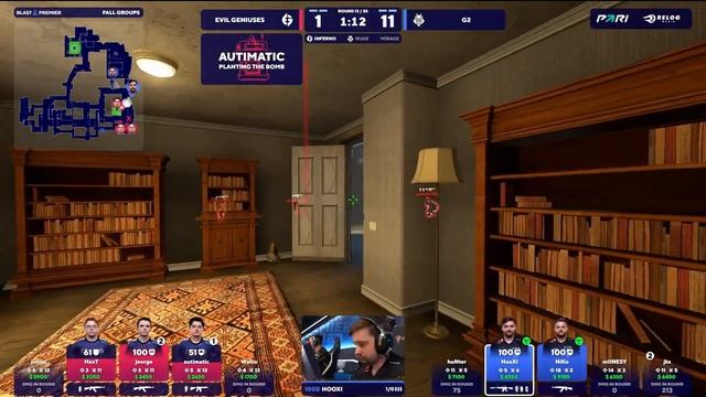 БЫЛО БЫ ЛЕГКО, НО MONESY...Полный Матч G2 Vs EG - 1 карта INFERNO BLAST 2023