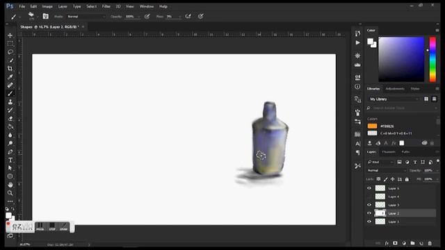 Adobe Photoshop CC 2016, Speed Paint: Form and Value смотреть онлайн