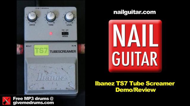 'TS7' Ibanez Tone Loc Tube Screamer Overdrive Distortion Stomp Box Pedal by Demo & Review смотреть онлайн