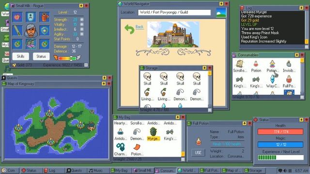 InkEyes Plays: Kingsway #8 - Myrgel the 2nd Guardian (Roguelike Operating System) смотреть онлайн