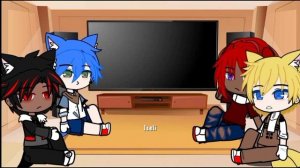 Sonic Friends+shadow react to Sonic ||Sonadow/Shadonic || Little bit angst || gacha club