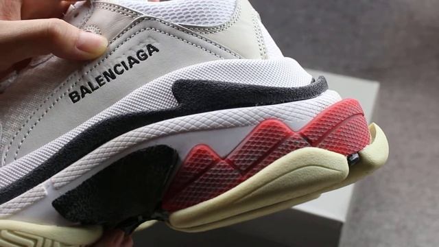 Balenciaga Triple S White Red HD review from flightkicks.cz смотреть онлайн