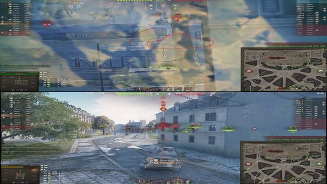 2 X Škoda T 25 | Dual Screen Platoon Battle | World Of Tanks