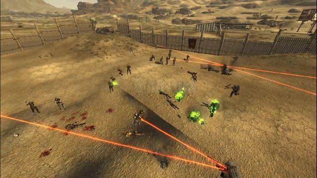 10 NCR Heavy Troopers vs 30 Fiends | Fallout New Vegas npc battle смотреть онлайн
