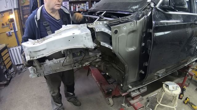 BMW G01 X3. Front end restore. Ремонт переда. смотреть онлайн