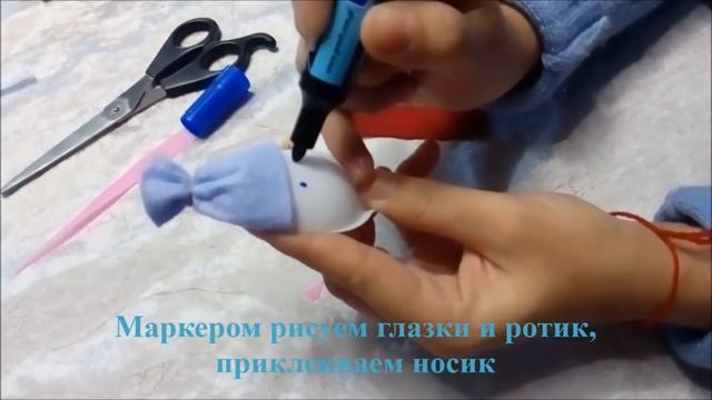 Поделка снеговик из одноразовой посуды смотреть онлайн