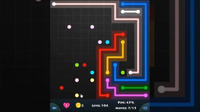 flow game facebook - jumbo pack level 104 Connect the dots смотреть онлайн