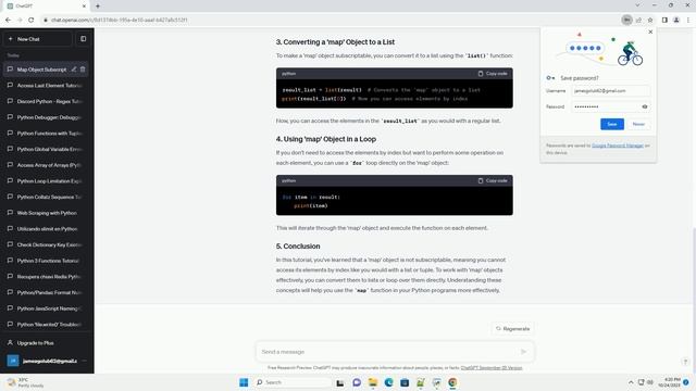 python map object is not subscriptable смотреть онлайн