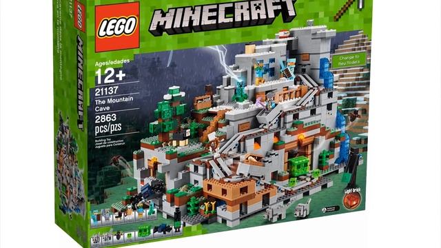 LEGO Minecraft The Mountain Cave 2017 set pictures! смотреть онлайн